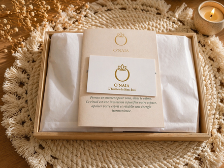 Coffret cadeau bien-être O'NAIA — purification et harmonisation énergétique