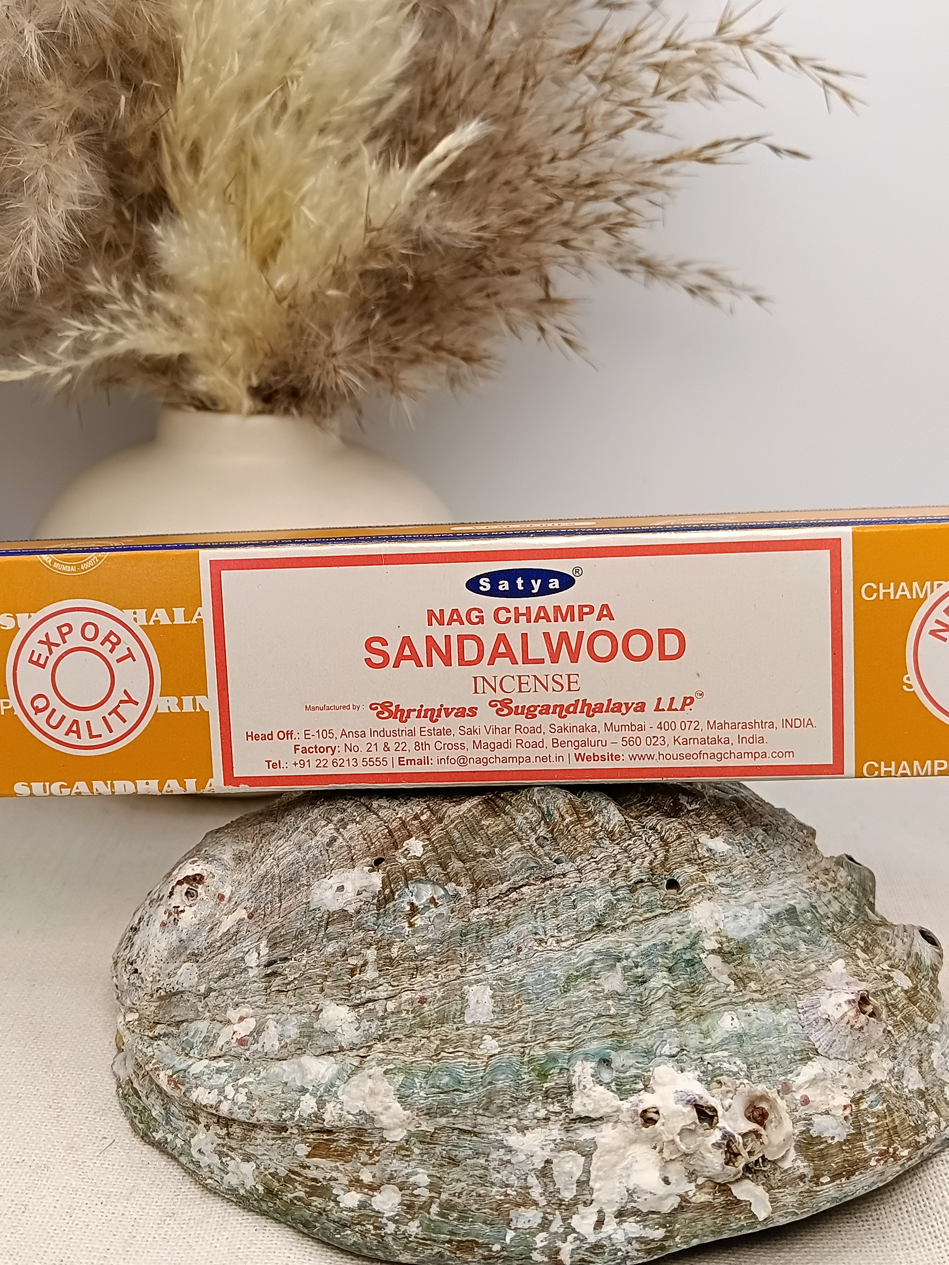 Encens Bois de Santal Satya O'NAIA bâtonnets indien authentique méditation ancrage purification fait main
